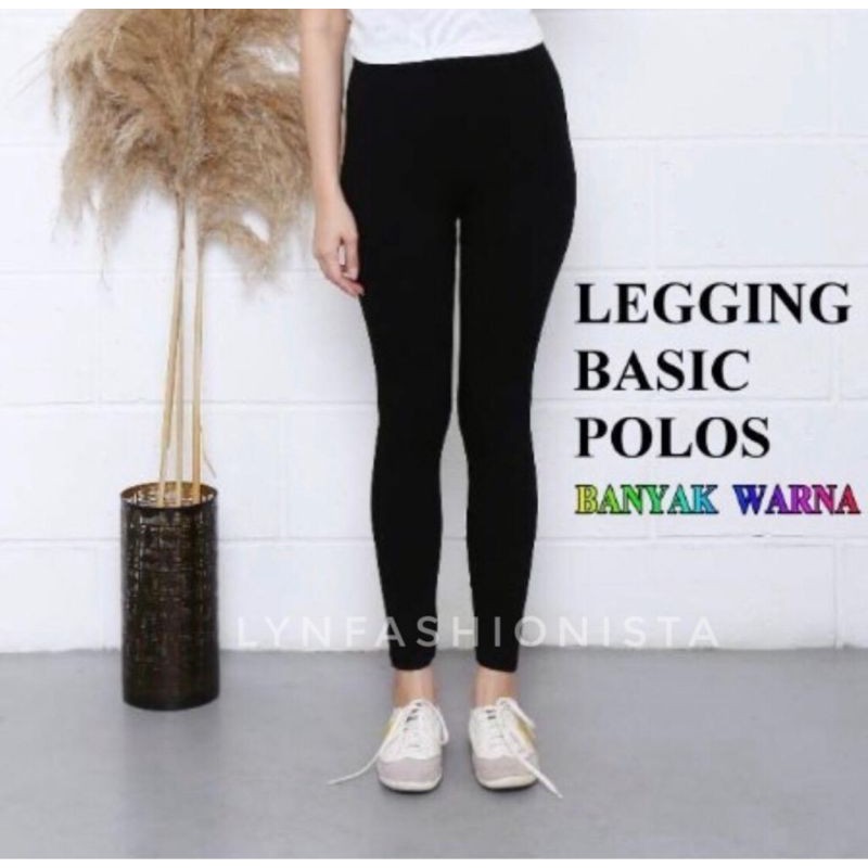 (4SIZE)LEGGING PANJANG WANITA KAOS SPANDEK RAYON GRADE A TEBAL ADEM