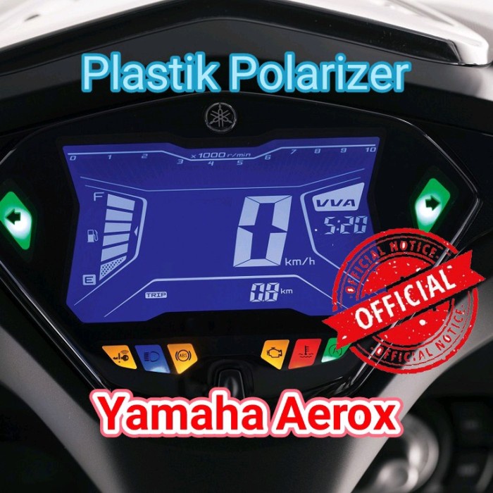 [RESTOCK] Polarizer Yamaha Aerox Polaris Aerox Speedometer Sunburn LCD - Belakang