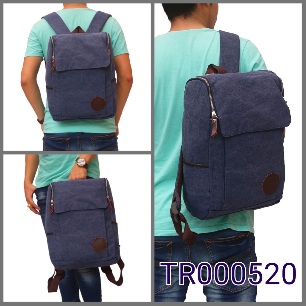tas ransel pria/tas sekolah/tas kanvas pria import/wanita/tr000520 ori F-17