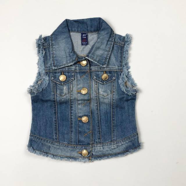 Model Baju Rompi Anak Perempuan / Rompi Jeans Anak Usia 2 7 Thun Rompi
