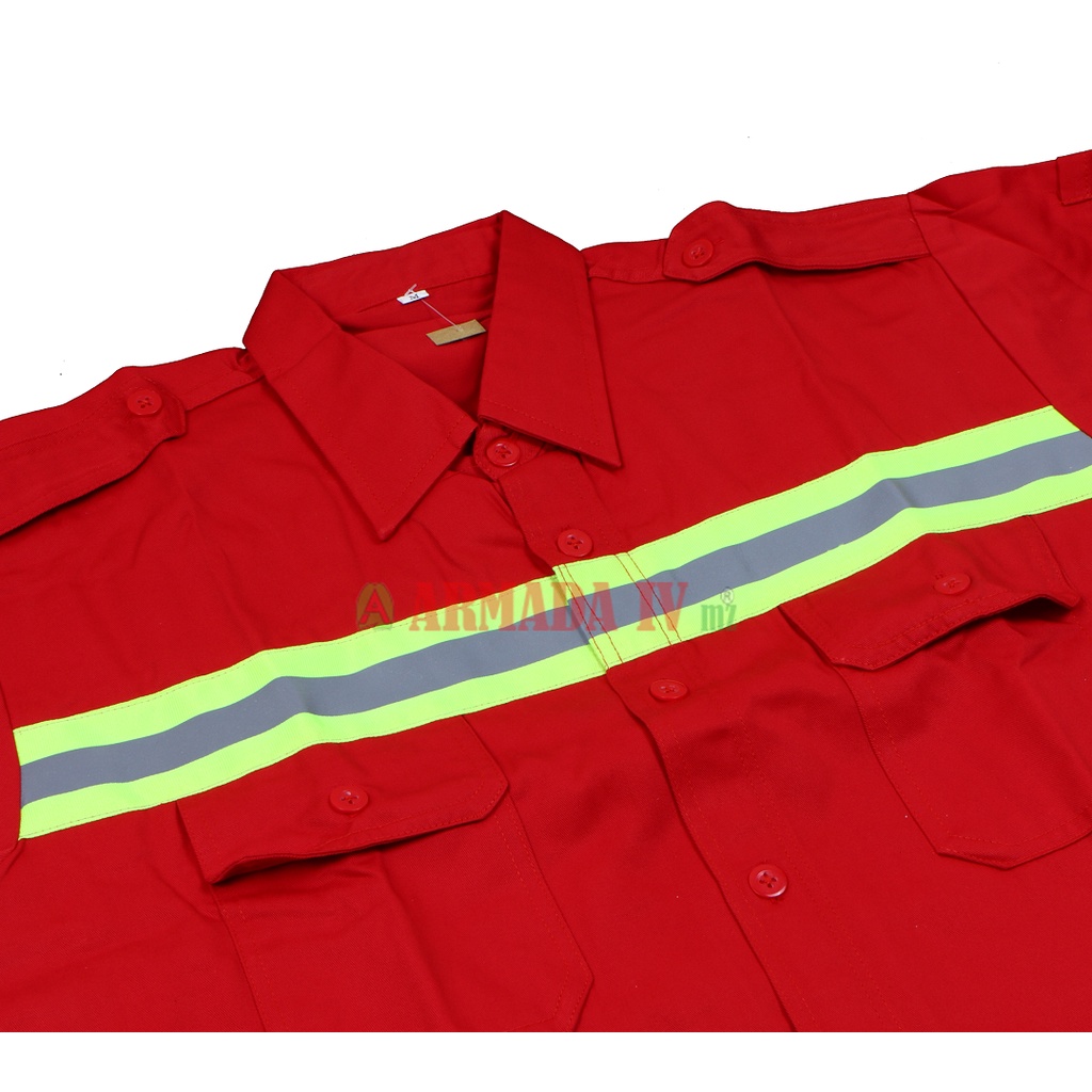 Baju Wearpack PANJANG MERAH Scotlet Hijau Baju Kerja Safety