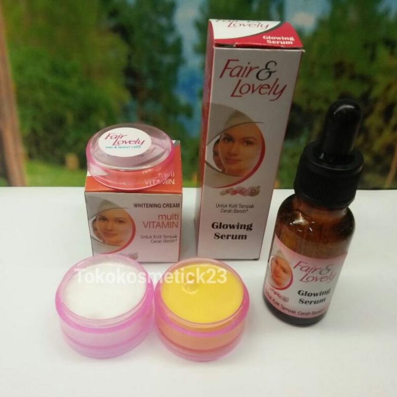 Paket Cream Fair & Lovely(Cream Siang+Malam & Serum)