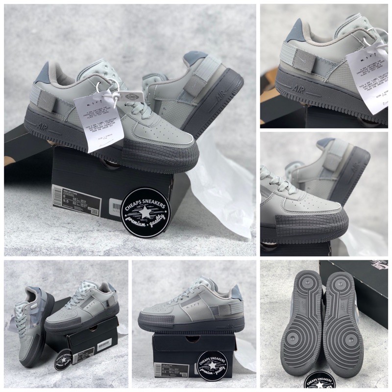 NIKE AIR FORCE 1 LOW TYPE N354 GREY BNIB 100% REAL PICT