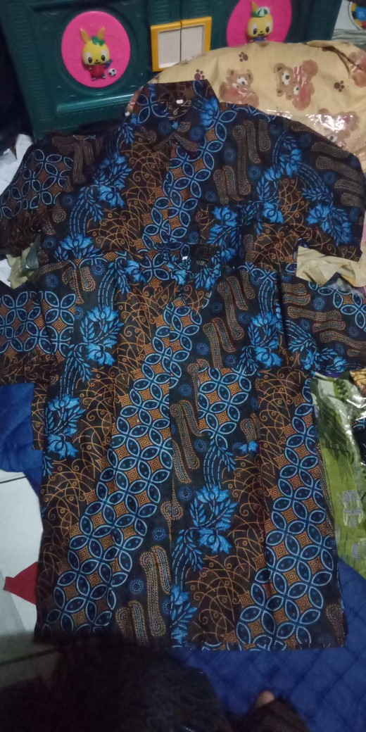 Batik Couple Keluarga Sania Ruffle Ori Ndoro Jowi Dnt Senobiru Shopee