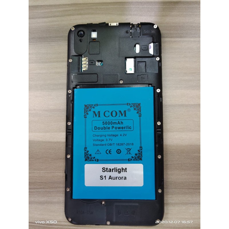 Battery Batre Baterai Double Power Mcom Starlight S1 Aurora