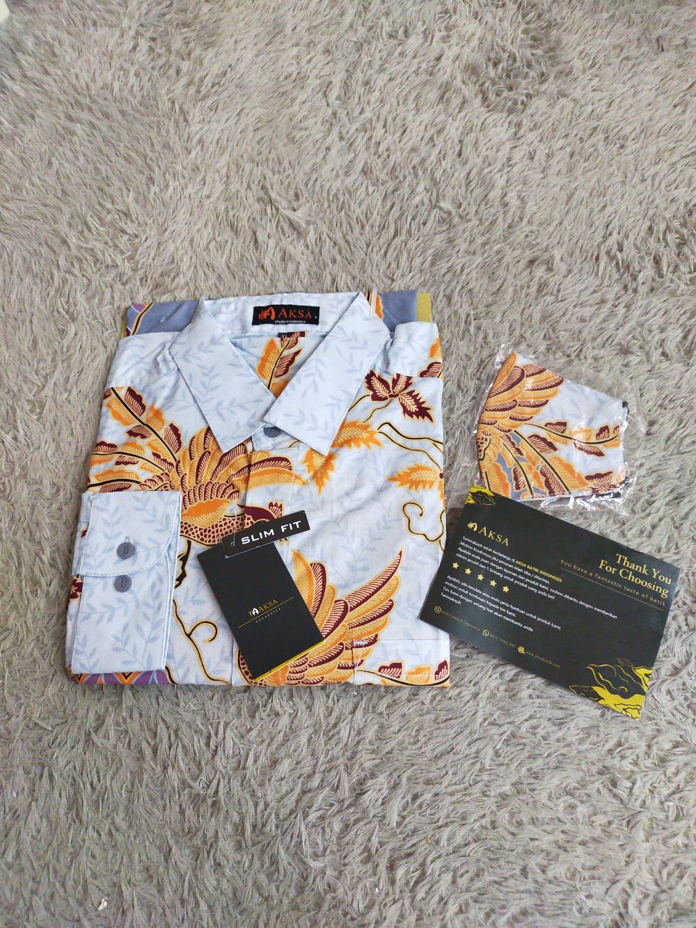 Kemeja Panjang Aksa Batik Henry Honey