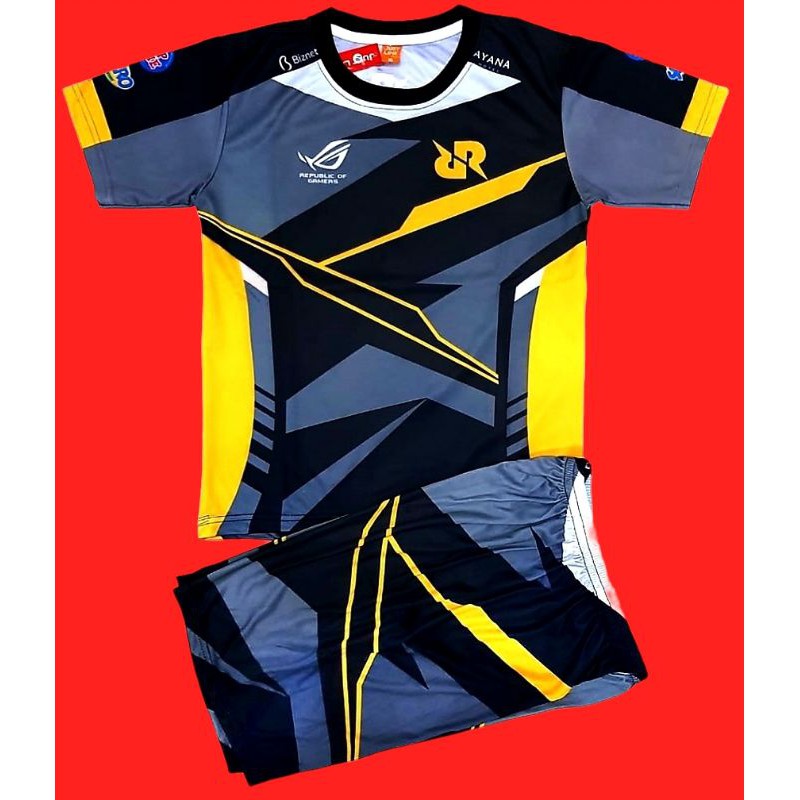 SETELAN BAJU JERSEY GAMING FFANAK ANAK, SETELAN JERSEY GAMING ML ANAK ANAK