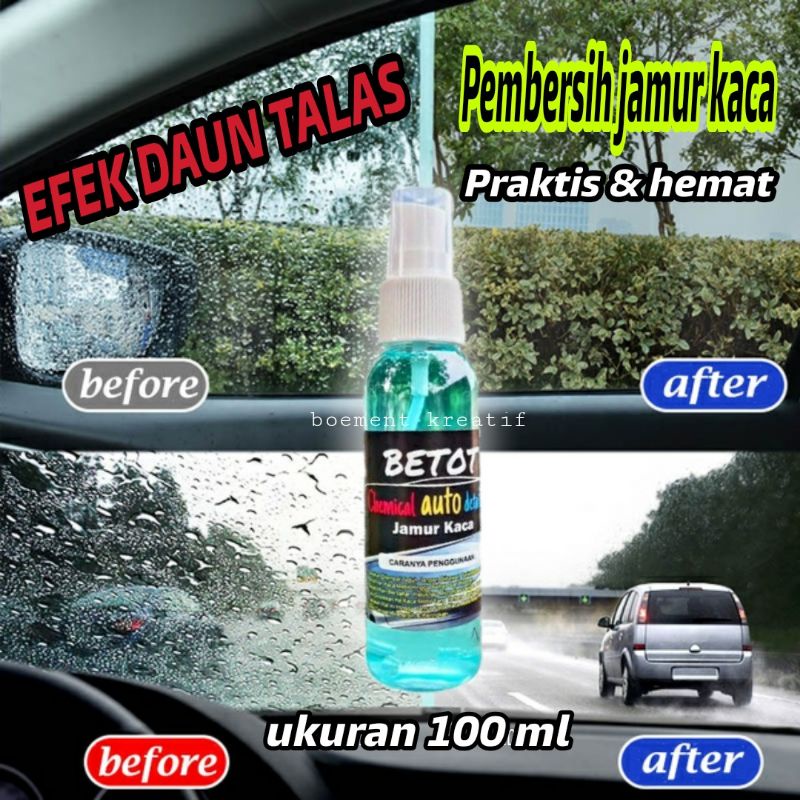 Pembersih jamur kaca mobil / Semir ban / Pembersih jamur kaca efek daun talas / Semi coating ban