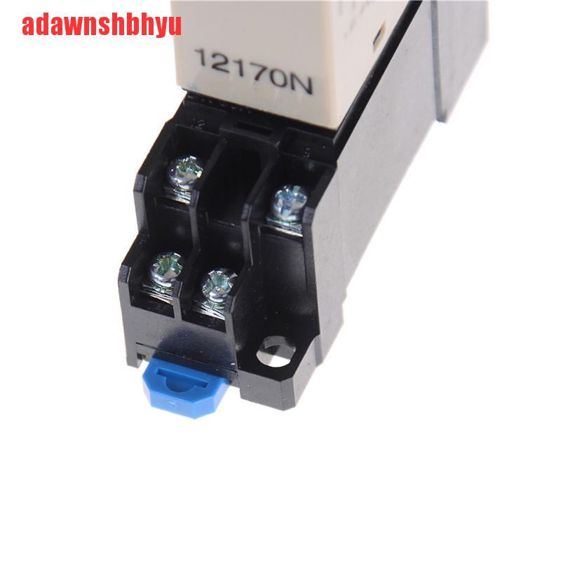 Relay Timer Delay Daya 220v H3Y-2 0-30s / 60s Dpdt &amp; Base