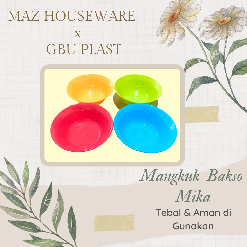 Mangkuk / Mangkok Bulat Bakso MIKA