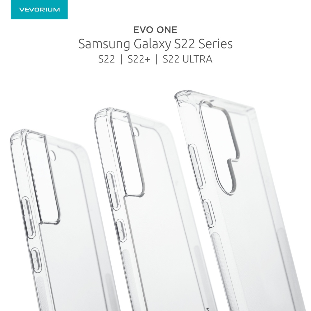 VEVORIUM EVO ONE Samsung S22 ULTRA S22+ S22 PLUS S22 Clear Soft Case