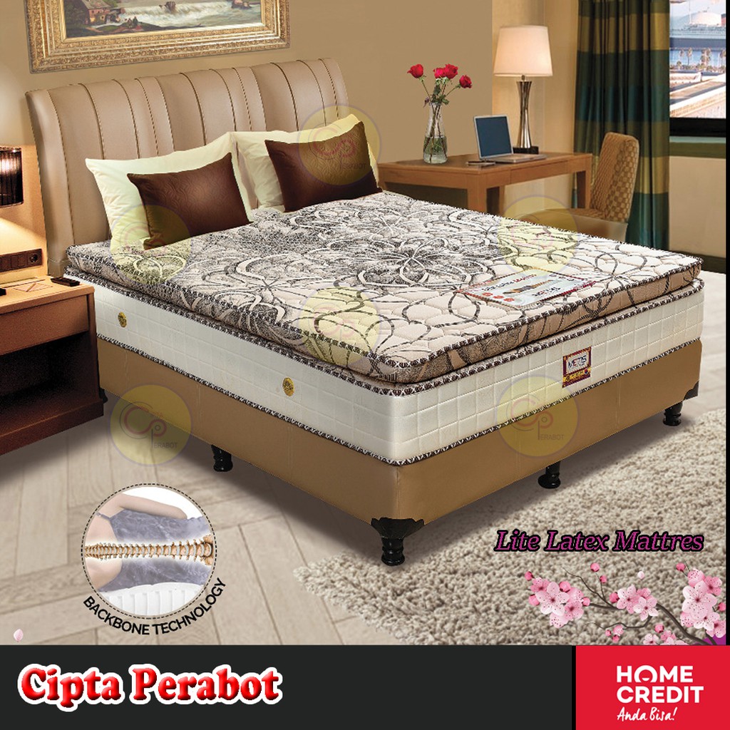 Kasur Lite Latex Springbed Tempat Tidur Metis