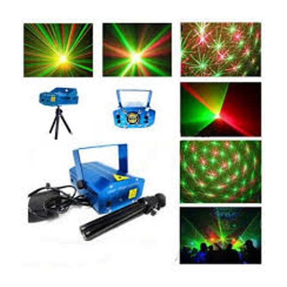 Mini Laser Stage Lighting Sensor Music/Lampu Disco Ruangan/Projektor