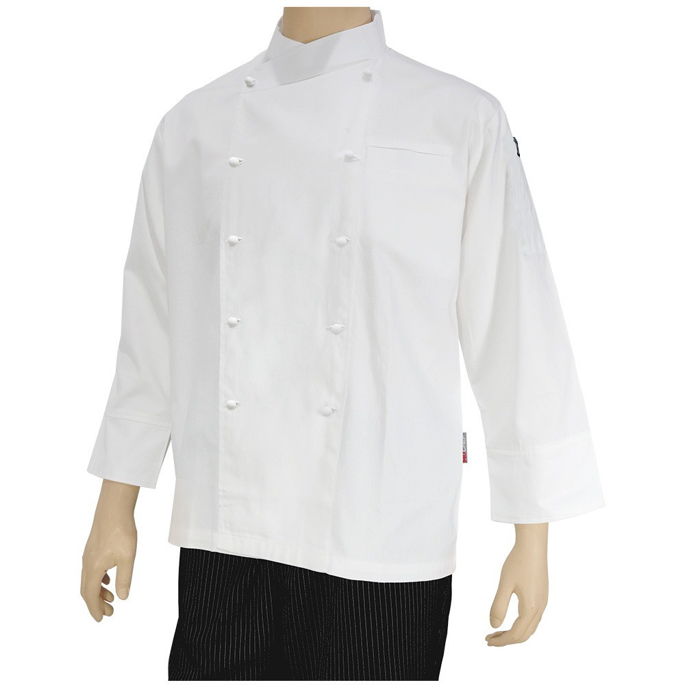 MUCHEF Baju Koki RB Lengan Panjang Putih