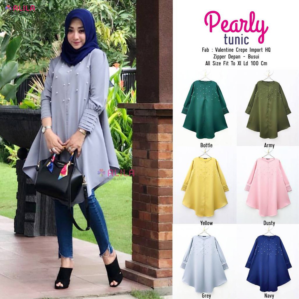 TUNIK PEACH SOFIE IMPORT PEARLY BY ALILA