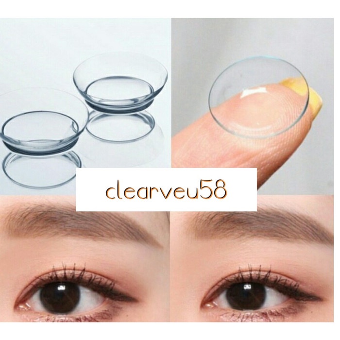 Softlens CLEARVUE 58 DIA 14.20mm (-5.25 s/d -15.00) / Soflens Bening Minus/Lensa  Kontak/BS