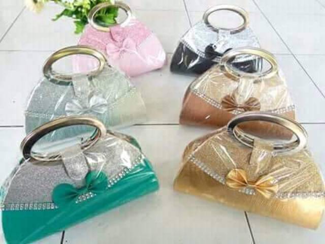 Tas Pesta Oval 301  Tas Wanita Clutch Pesta