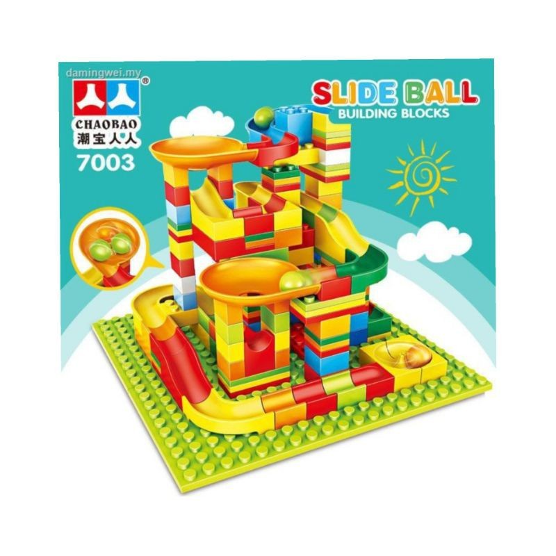 MWN Mainan Slide Ball Building Blocks 7003