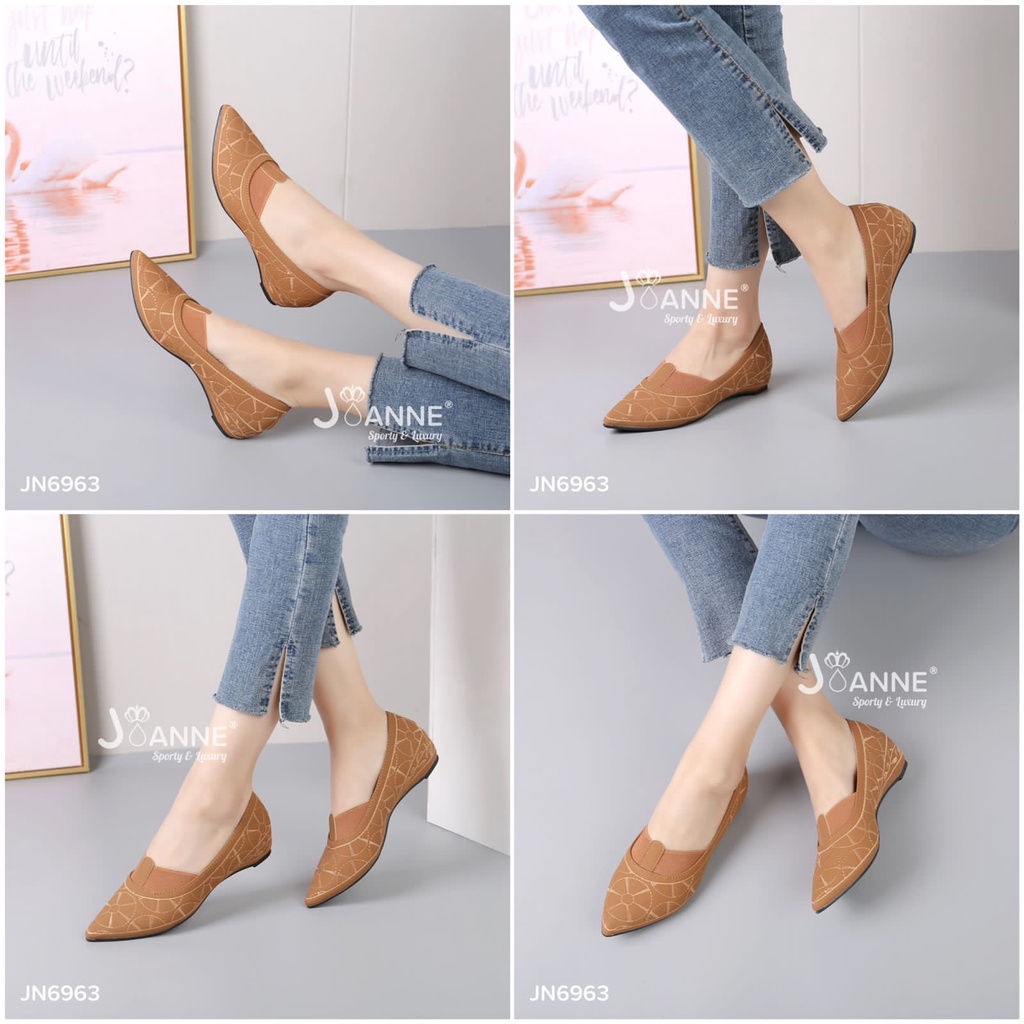 JOANNE Loafers Shoes Kulit #JN6963 ORIGINAL