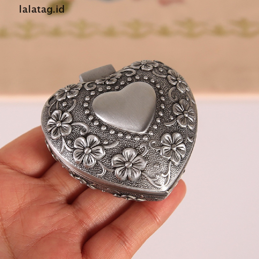 [lalatag] Metal Antique Jewelry Box Ring Jewelry Storage Organizer Chest Christmas Gift [ID]