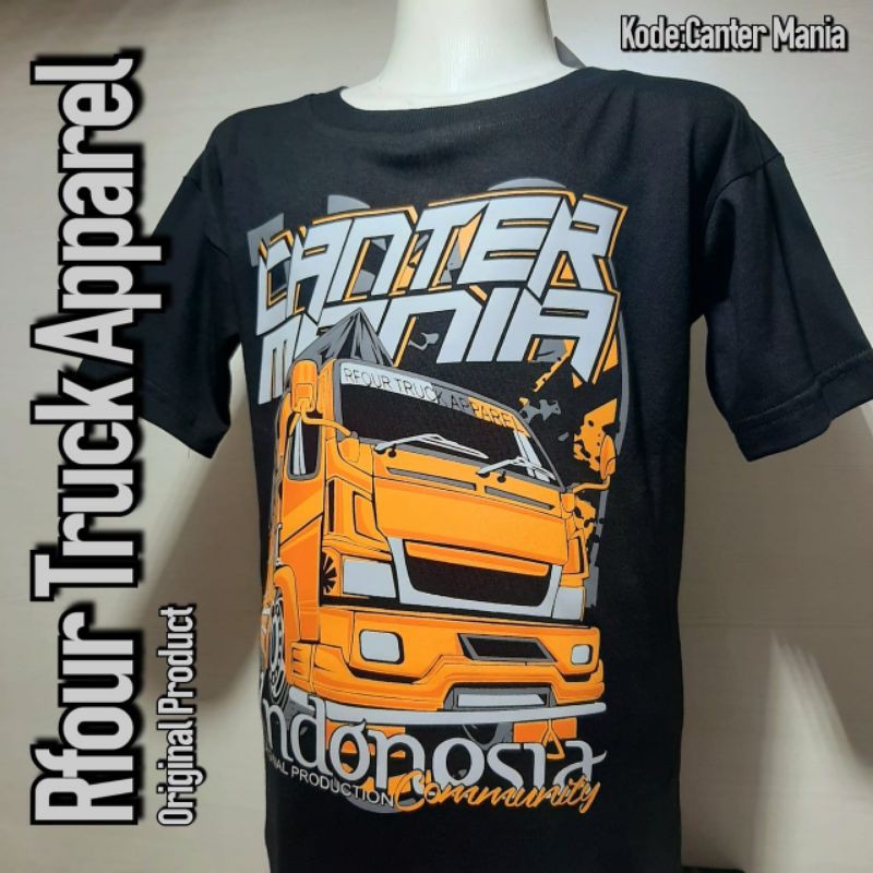 kaos truk viralll anak canter mania original