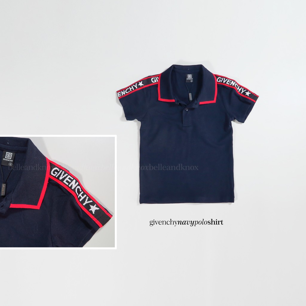 givenchy blue polo shirt