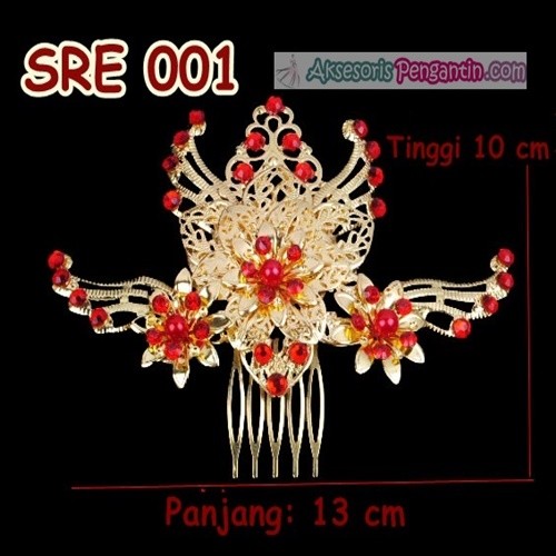 [READY STOCK] SIRKAM RAMBUT SANGGUL EMAS AKSESORIS PERNIKAHAN PESTA SRE001