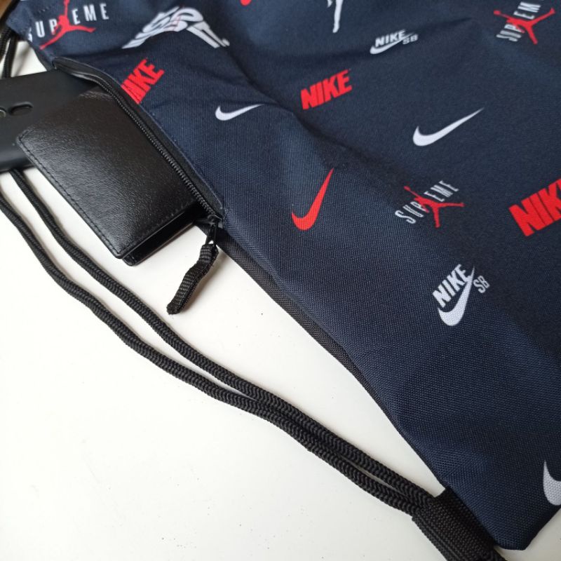 Stringbag Nike Tas Serut Futsal Sepakbola Gymsack Olahraga Pria Wanita