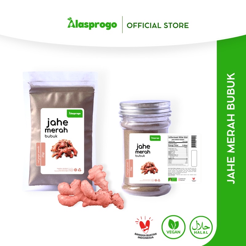 

Alasprogo Jahe Merah Bubuk / Red Ginger Powder