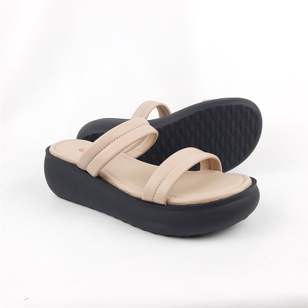 Sandal jepit Wedges 6cm wanita Donatello Pd.61501/PD.61502/Pd.61503 36-40