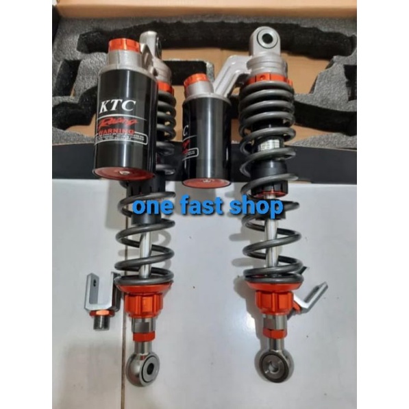 Shockbreaker Shock Tabung Atas Double KTC EXTREME black dan grey 280mm/320mm/340mm PnP Rx king /Aero