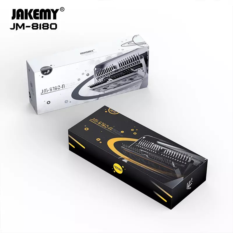 Jakemy JM-8180A 47 in 1 Obeng Set Hp Harddisk Komputer Black Edition