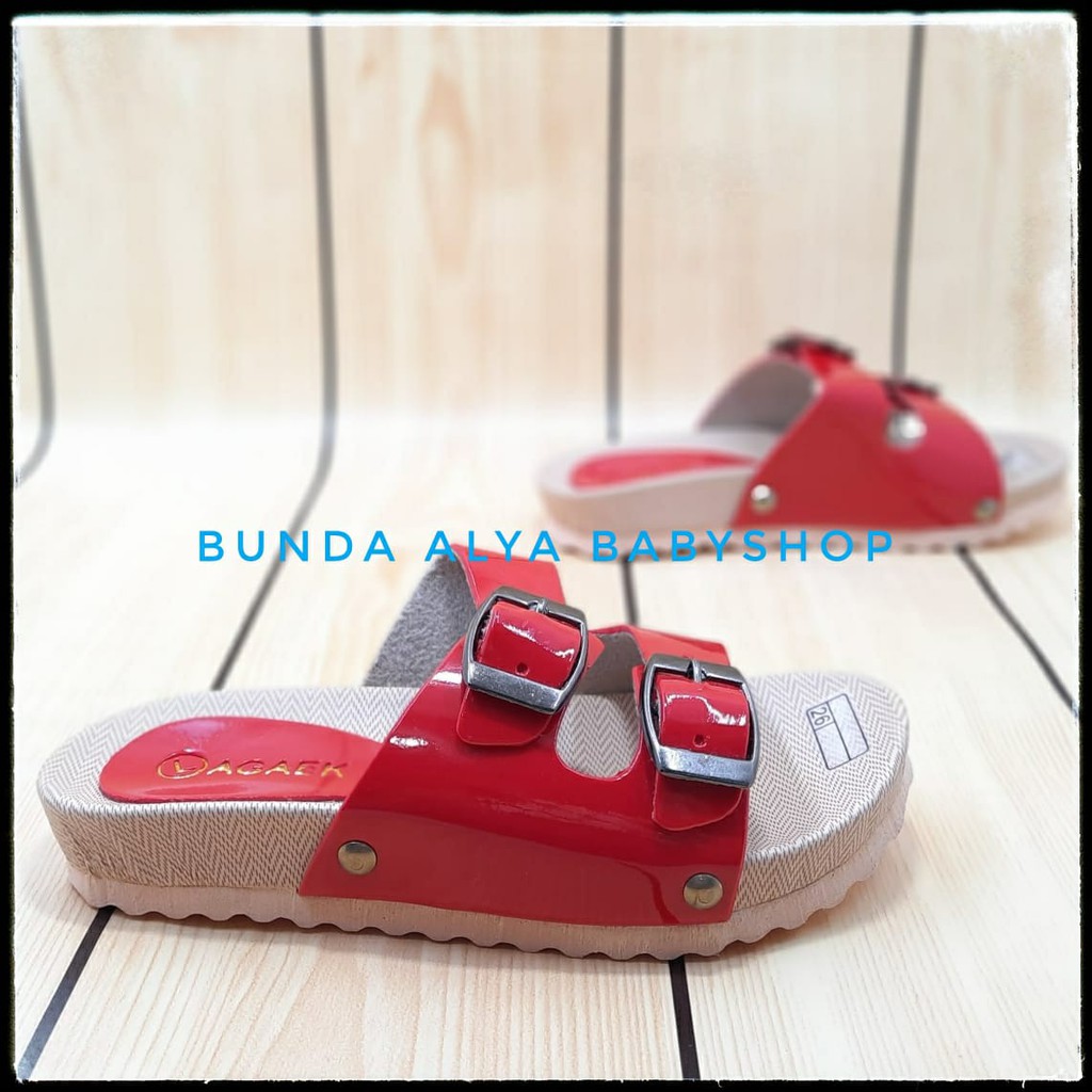 Sandal Anak Perempuan Usia 4 5 6 7 Tahun Size 26 - 35 Alas Karet - Sendal Anak Cewek Tali MERAH