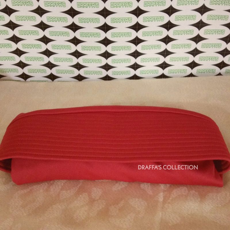 (ukuran M )Bergo oval polos /Daily Hijab/Kerudung sekolah/Jilbab lnstan/Bergo ASRI.-Merah Bata (M)