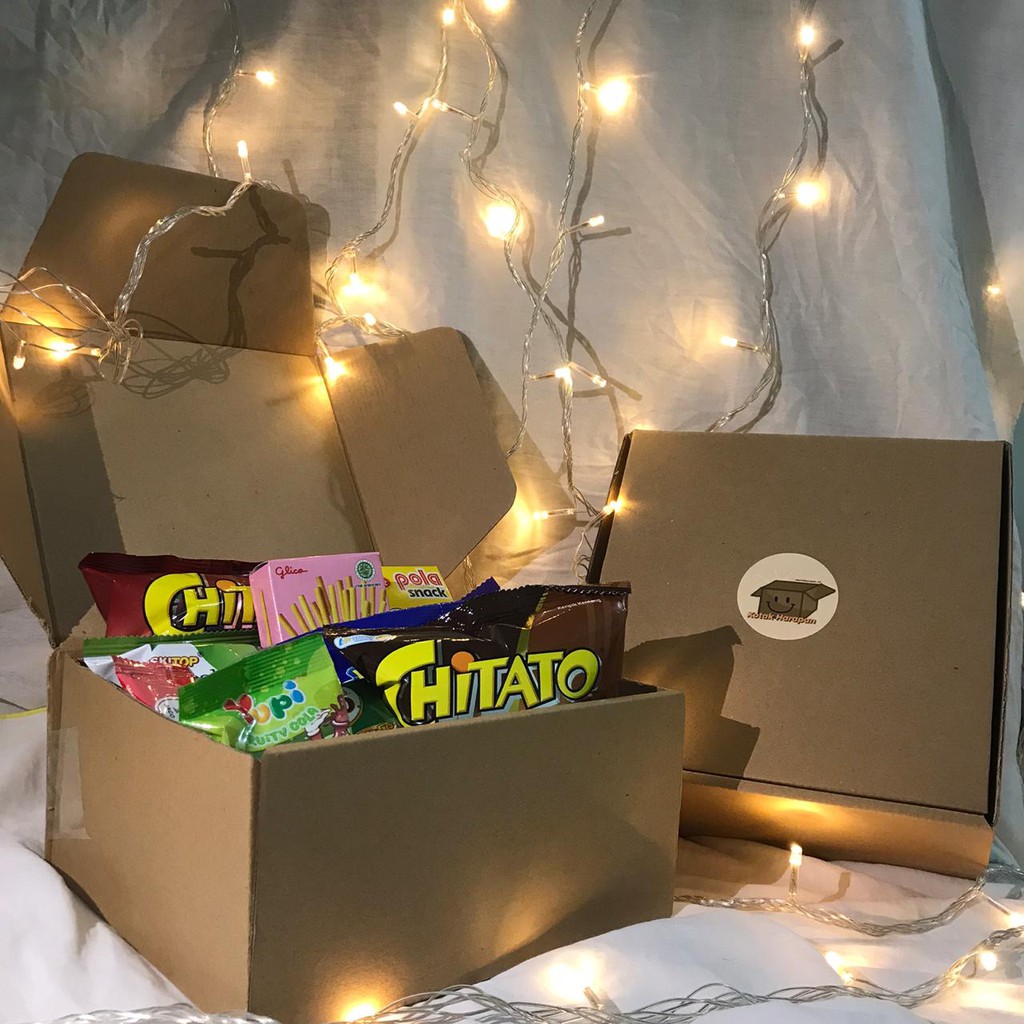 

[FREE GREETINGS CARD] Self Care Package Snack Box Kotak Harapan Gift Box Murah Variasi