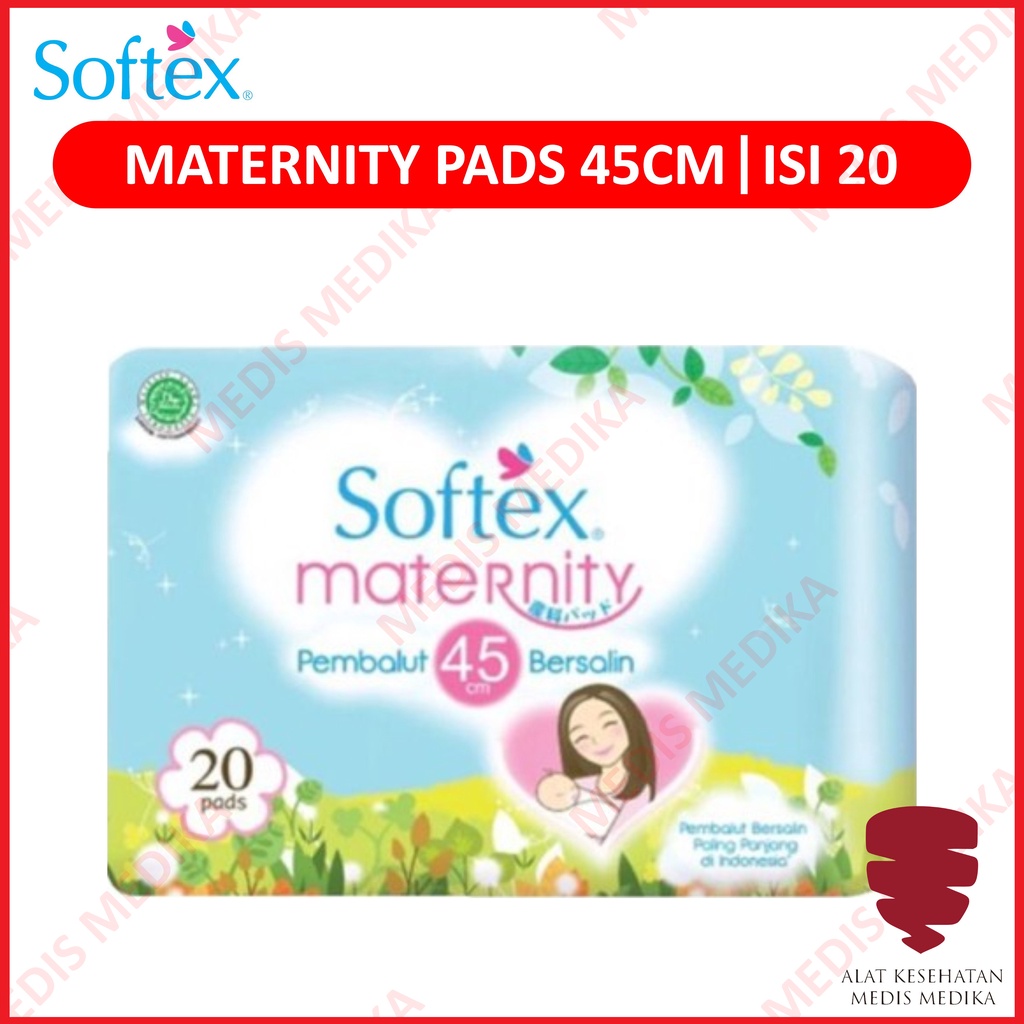 Softex Maternity Pads 45 cm Isi 20 Pembalut Bersalin Ibu Nifas Perlengkapan Pasca Melahirkan Wanita