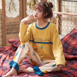 Setelan Piyama Wanita Kaos t shirt Round Neck Lengan Setelan Piyama Wanita Kaos t shirt Round Neck Lengan