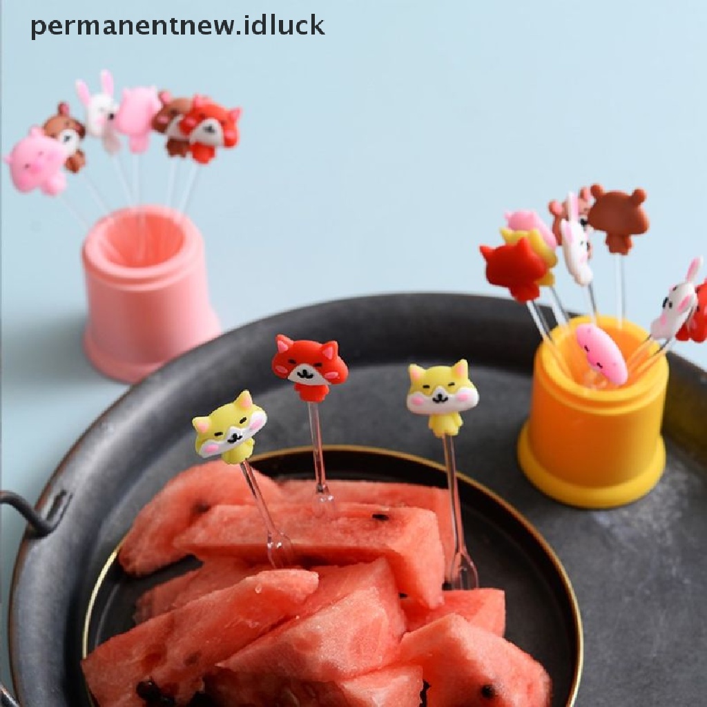 8 Pcs Garpu Tusuk Gigi Desain Kartun Princess Untuk Makanan Ringan Kue Buah Bento Anak