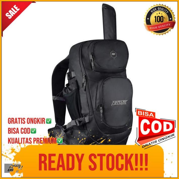 Tas Pancing Firecast Backpack Rod Cover Aragorn Black Grey