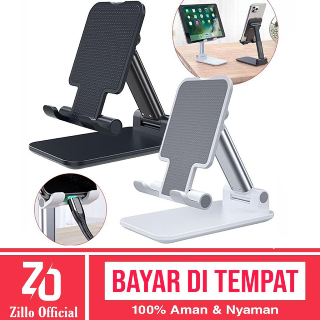 ZILLO Holder HP Phone Holder Folding Stand Holder Lipat Holder Lipat Handphone Meja Stand Holder Universal