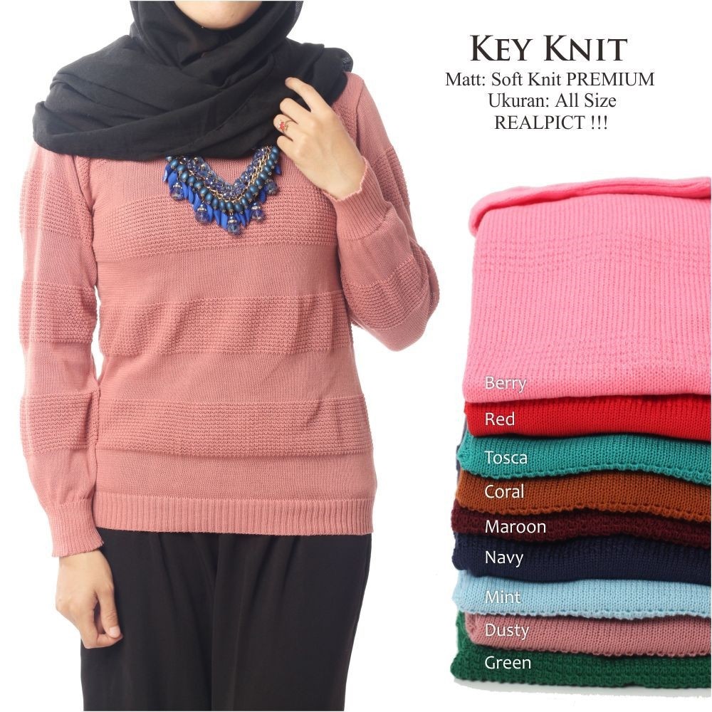 KEY KNIT / GUDANG RAJUT / RAJUT KOREA BDG / SWEATER RAJUT KOREA