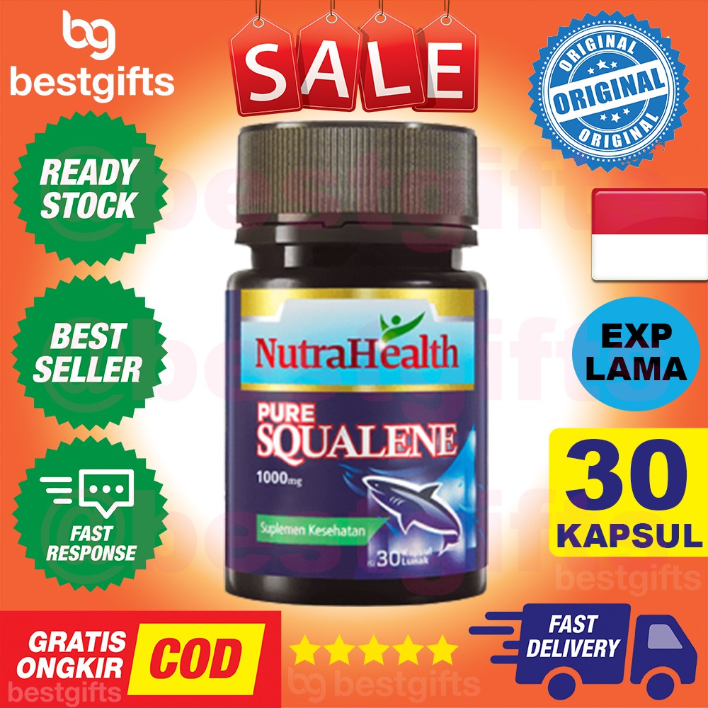 NUTRAHEALTH NUTRA HEALTH PURE SQUALENE 1000 MG OMEGA 369 FISH OIL 3 6 9 MINYAK IKAN RADANG 30 KAPSUL