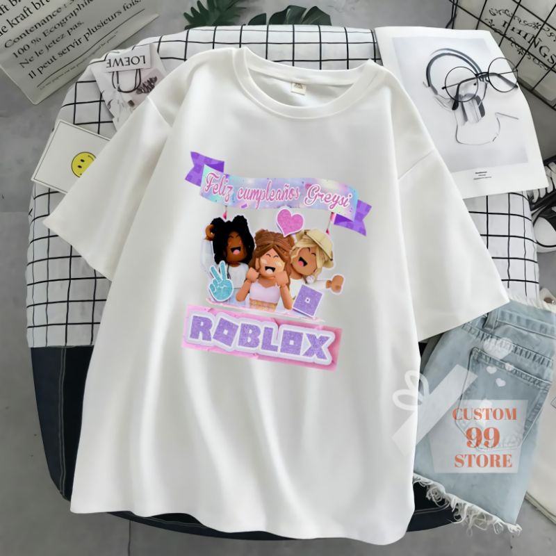 BAJU KAOS ROBLOX ANAK TERBARU TERLARIS BAHAN PREMIUM FREE CETAK NAMA