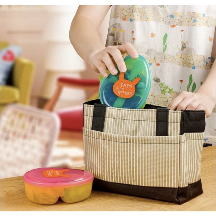 KANDILA BABY  FEEDING BOWL + SPOON SET / KDL 022-4 / Tempat Makanan Bayi Mangkuk Sendok