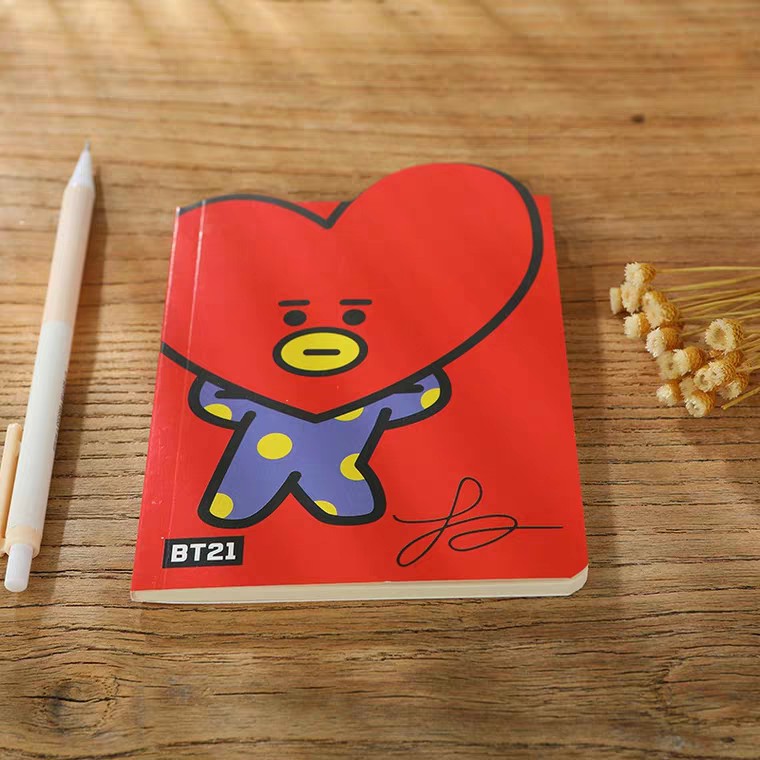 BUKU BT21 NOTEBOOK BANGTANBOYS IMUT BUKU CATATATN KECIL LUCU BUKU KPOP ARMY BUKU TULIS ANAK TERMURAH