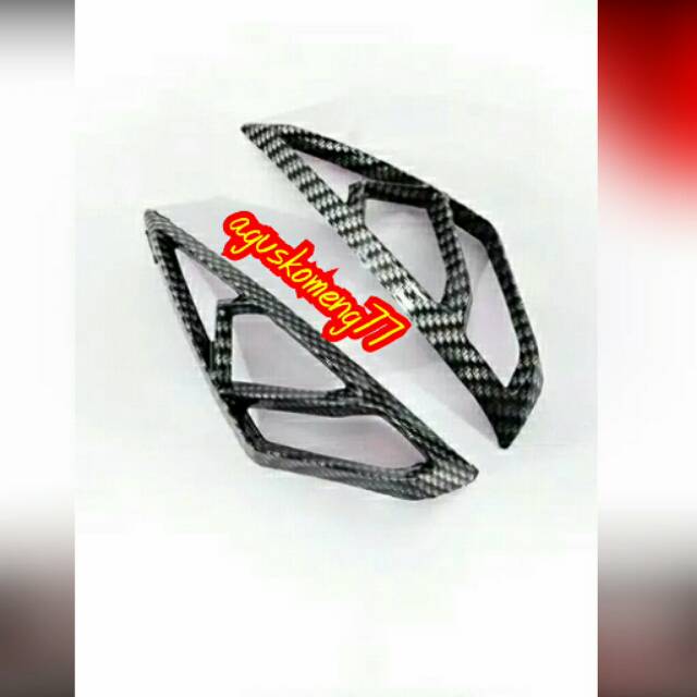 VARIASI AEROX 155 Tutup lampu sen depan Variasi lampu depan AEROX 155 NEMO Carbon ORI