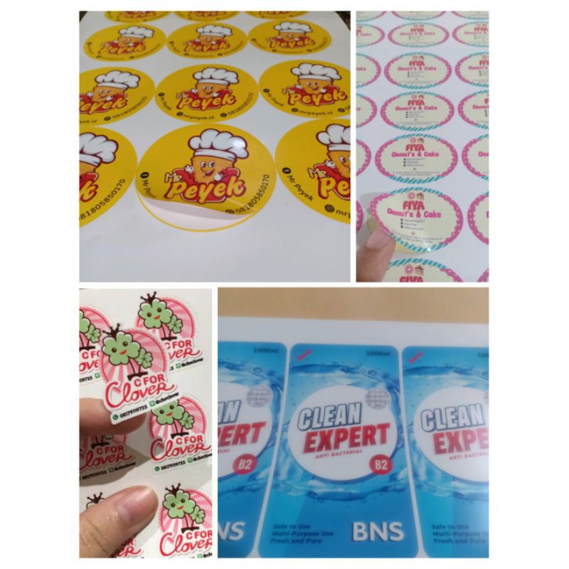 

CETAK STIKER LABEL/STIKER KEMASAN/STIKER PRODUK A3+ KROMO ( 1 HARI JADI )