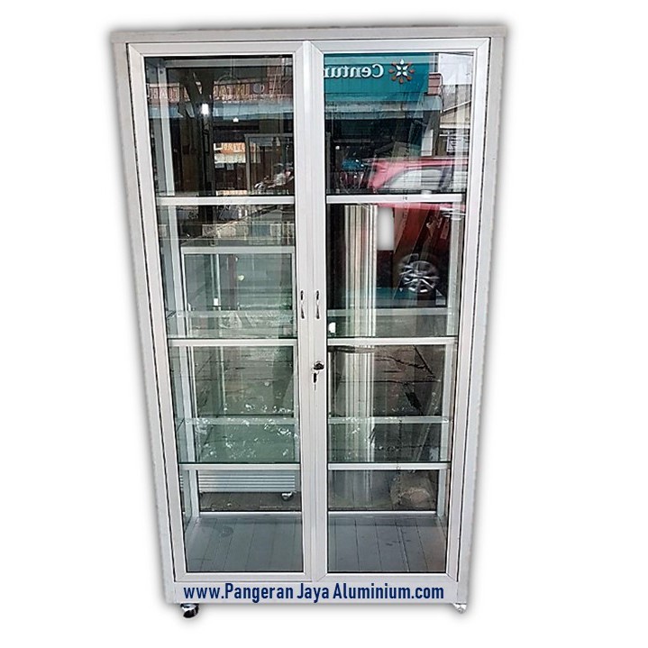 Rak Buku Aluminium Silver ( FREE ONKIR KHUSUS JABODETABEK )