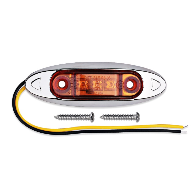 12 V 24 V Putih LED Side Marker Light Clearance Lamp 10-30 V Mobil Truk Lampu Trailer Lampu Traktor Lampu Belakang Lampu Eksternal