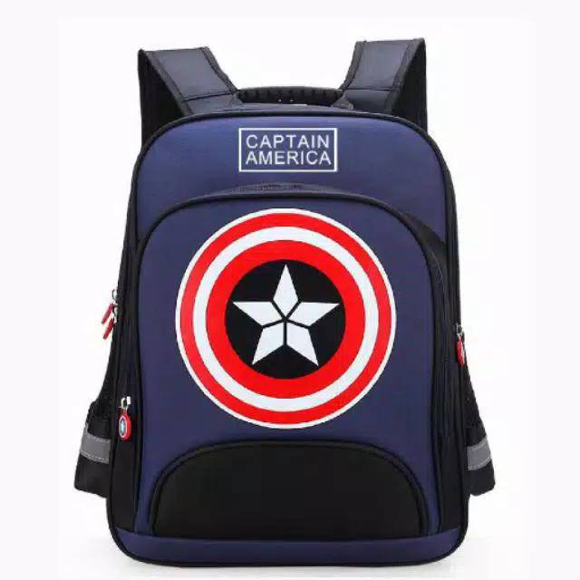 TAS RANSEL CAPTAIN AMERIKA IMPORT/TAS RANSEL ANAK LAKI LAKI MARVEL/TAS ANAK COWOK CAPTAIN AMERIKA SD